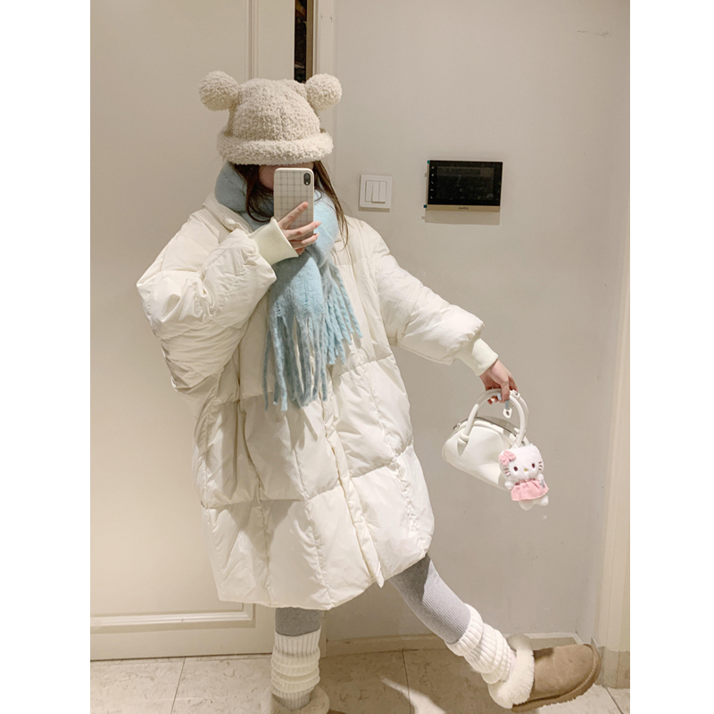 High down Fill White down Jacket for Women, 2026 Winter New Style, Very Stylish, Warm White Duck Down, Mid-Length