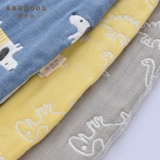 爱布谷 Детский тонкий хлопковый спальный мешок, марлевое универсальное детское одеяло на четыре сезона, осенний