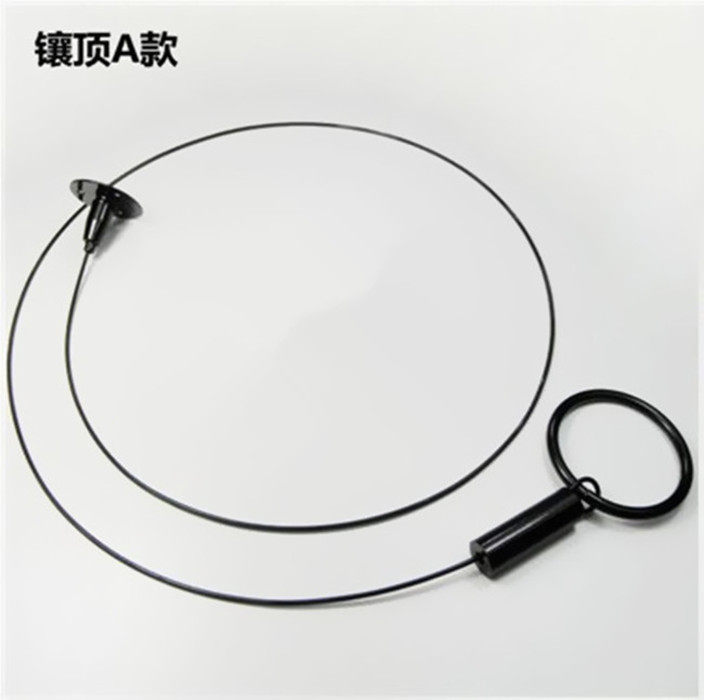 Clothing store display shelf on the wall wire hanging window props decoration hanger hook hanging black ring