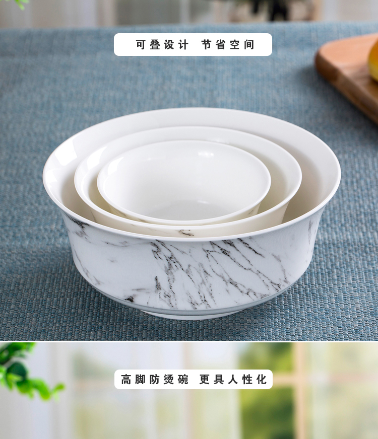 Five hj cutlery set 16 head of Chinese style household jingdezhen ceramic dish dish tableware portfolio two people eat 4 people