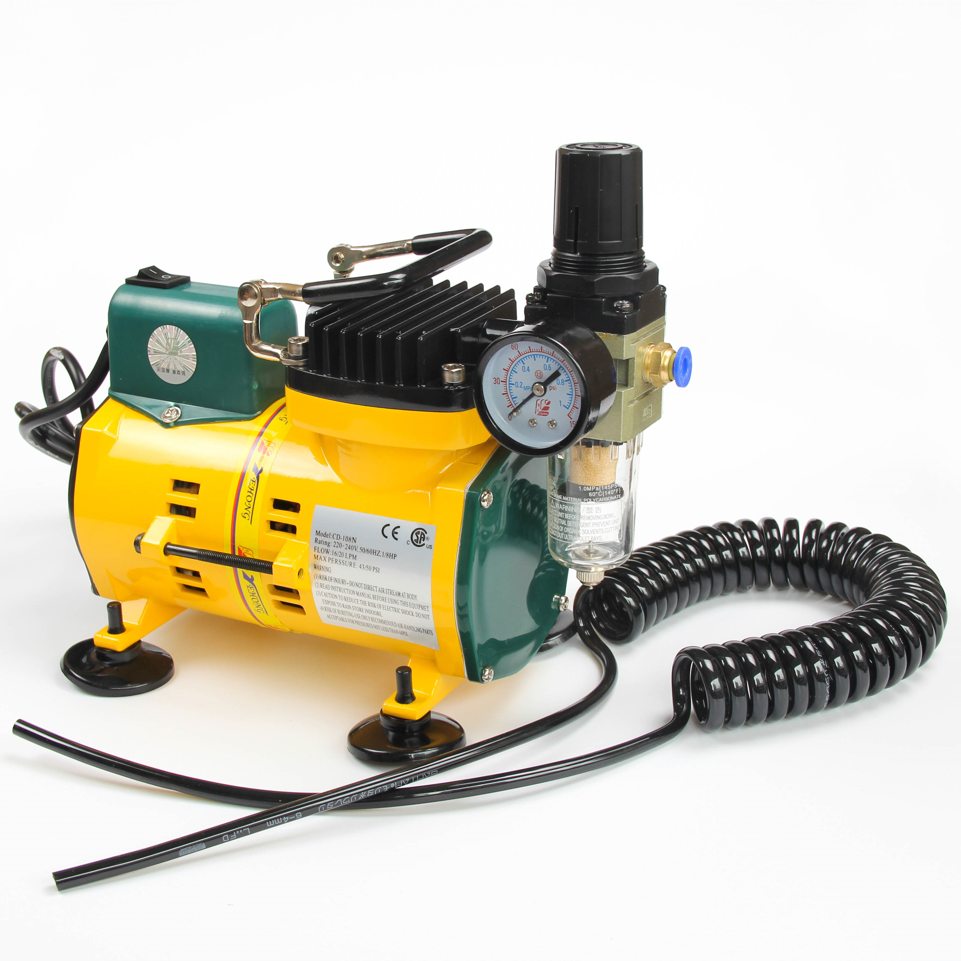 Model coloring tool air pump set YEHONG YEHONG AC-108N Small air pump adjustable air pressure