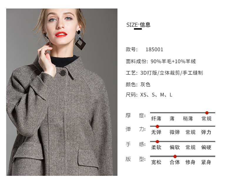2018 thu đông 2018 áo khoác cashmere hai mặt mới nữ cao cấp 100 áo len nguyên chất trong phần dài của quần áo len nữ - Áo len lót đôi áo khoác phao nữ