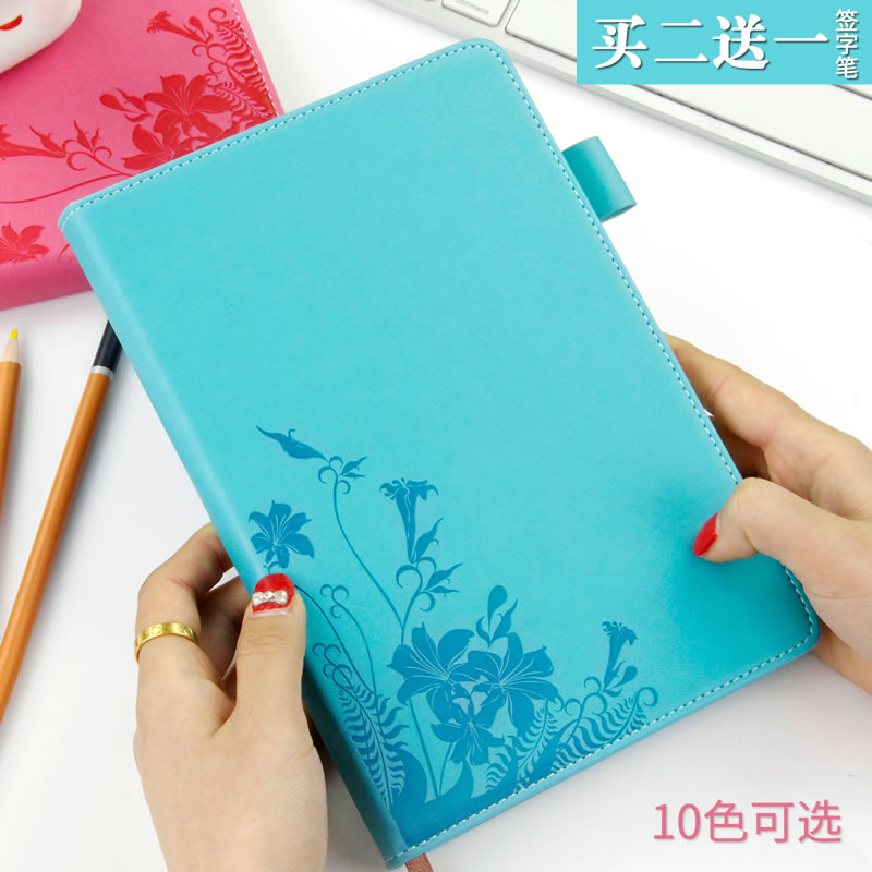 Custom Creative Leather Face Notebook Stationery Notepad Business Office Supplies Day Mark Benson A5 Thickened with pen inserts 128 sheets of simple custom-made handbooks This student is cute