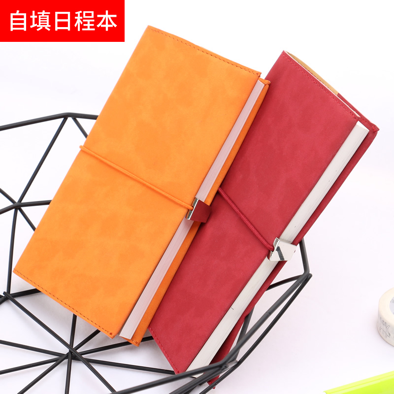 Self-filling schedule This self-filling date Work creative efficiency Manual Diary Notepad Minimalist efficient management table Small frescoed stationery notebook