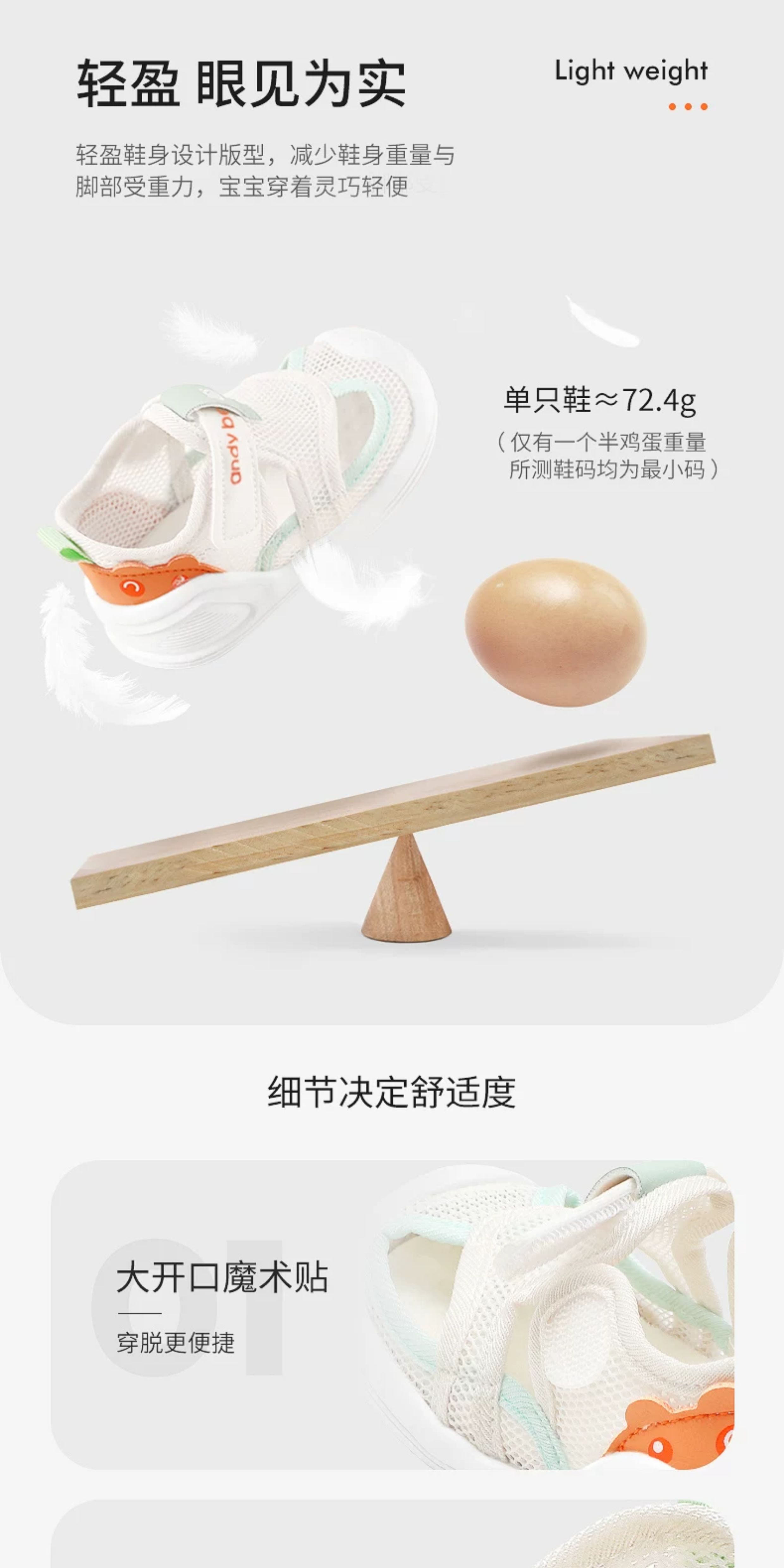 宝宝学步鞋凉鞋夏季网鞋婴儿鞋子软底1一2-3岁男女童机能防滑柔软 — 13