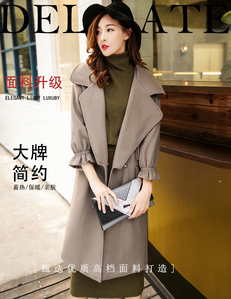 铂瑟，2016新款冬装，连衣裙，毛呢外套，