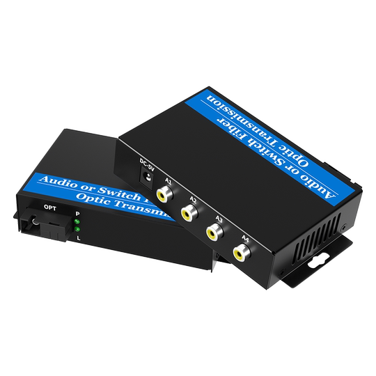 2-way 8-way audio optical transceiver voice fiber optic transmitter