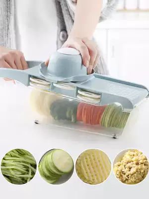 Household shredded potato shredder artifact Kitchen multi-function vegetable shredder Potato chips shredder grater