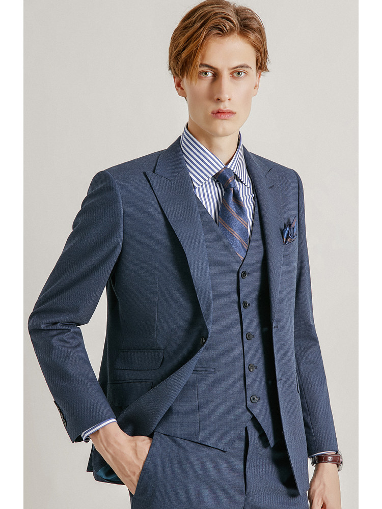 Summer suit Men's suit Groom wedding wedding suit suit Men's casual business formal suit Three-piece suit