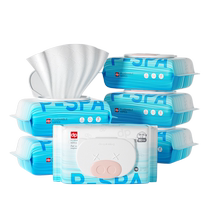 dp Dipuai wet toilet paper family affordable pack 80 cigarettes * 6 packs of butt wiping toilet wipes for men and womens private parts