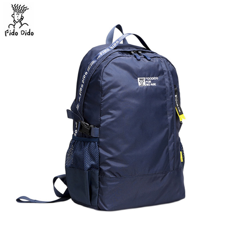 Feidu Didu new product all-match canvas simple travel bag tide large-capacity men and women casual waterproof computer backpack