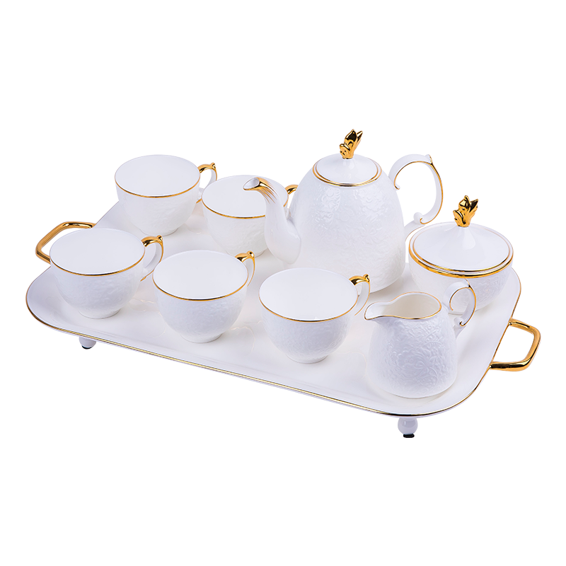 The coffee cup only European household ipads China tea tea tea set with tray cups suit small key-2 luxury