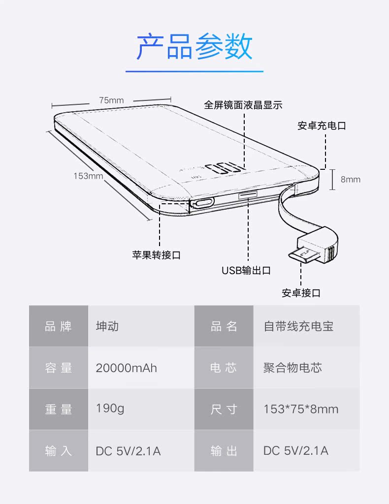 Kho báu sạc siêu mỏng 20000 mA dung lượng lớn đi kèm với dòng graphene sạc nhanh điện thoại di động Huawei oppo kê vivo Apple X điện thoại di động phổ từ nữ mini cầm tay 80000