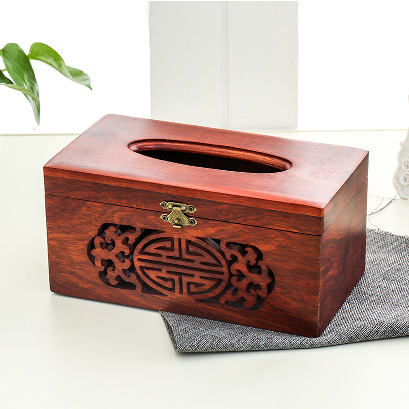 Tissue box sanitary paper box wooden creative living room household solid wood tea table dining room hotel dining paper box removable sanitary paper box customization