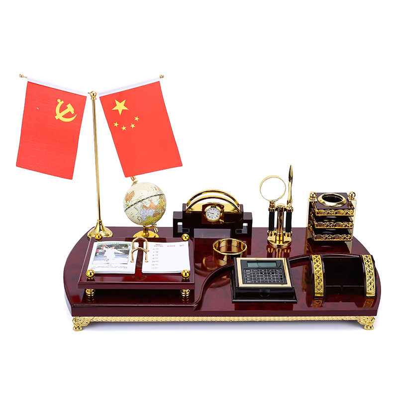 Versatile pen holder desk calendar frame creative leader desk face hem piece box containing box wentai business gift