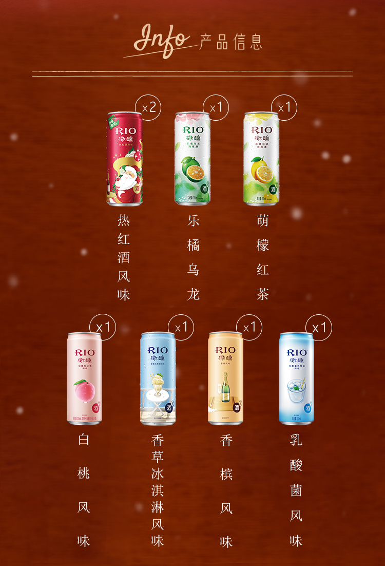rio锐澳 圣诞主题鸡尾酒 330ml*8罐 图7