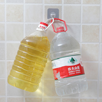 8 Loaded Suction Cups Hooks Kitchen Wall Viscose Bearing-free Non-Punched Wire Drawing Sticky Hook