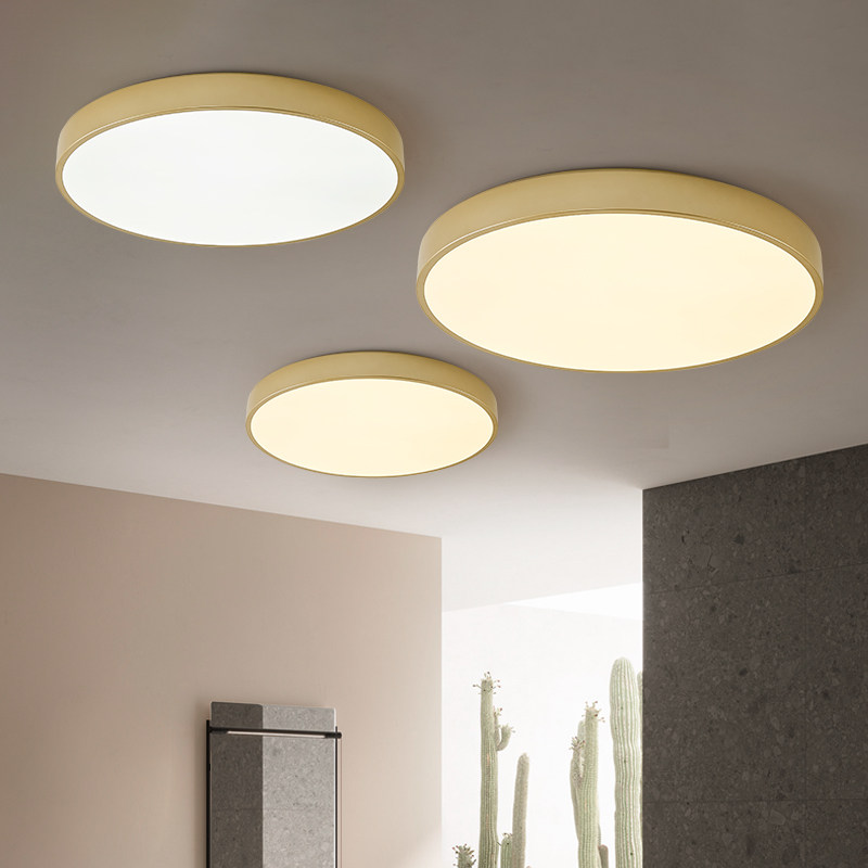 Nordic suction lights ultra-thin minimalist LED modern round atmosphere Living room Book room Room Bedroom Home Lamp