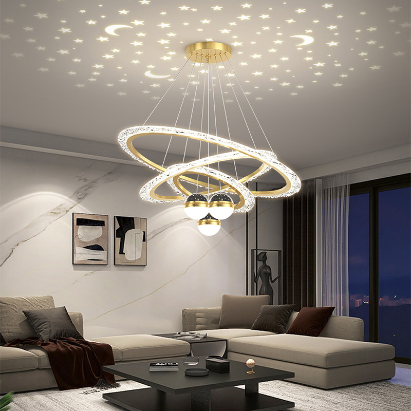 Nordic Lamps Combined Living Room Chandelia Modern Minimalist Full House Package Home Net Red Bedroom Dining Room Lighting Suit