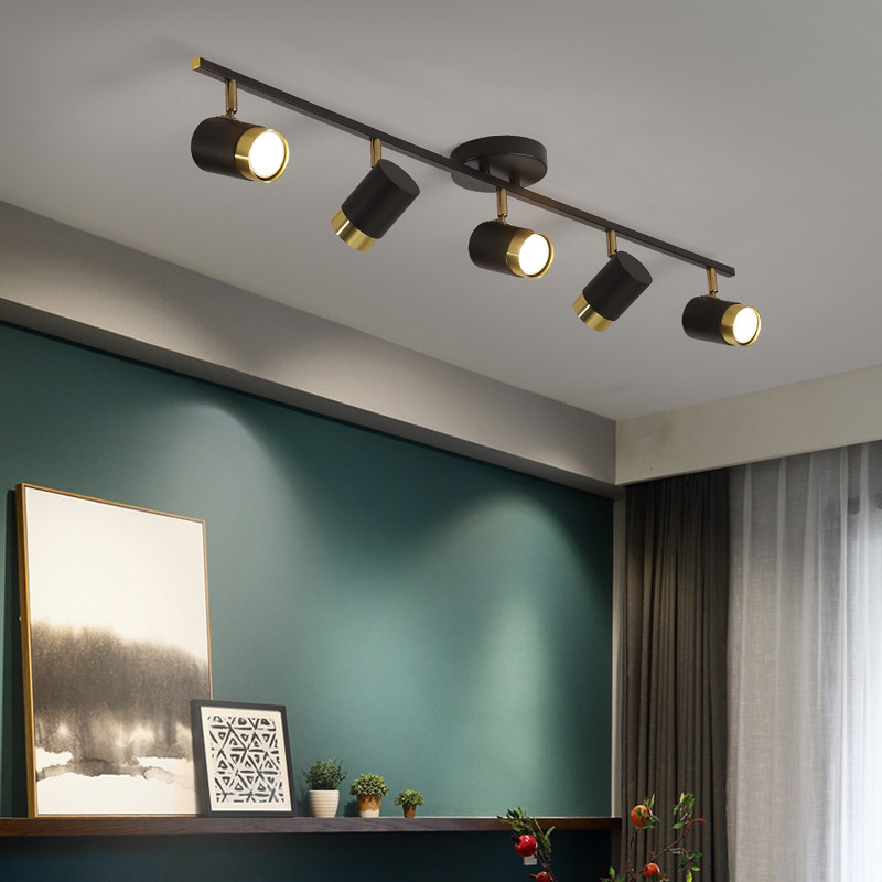 Track Spotlight LED Ceiling Light Fitting Living Room Background Wall Spotlight Nordic Home Walk Light Cloakroom Lamps