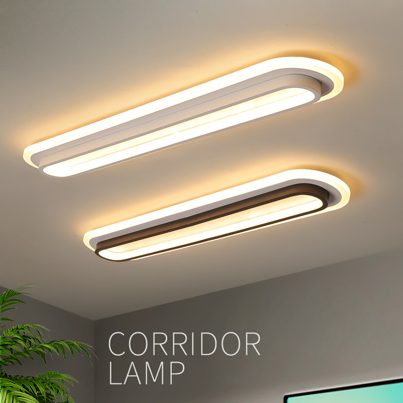 LED ceiling lamp ultra-thin strip lamp modern minimalist office studio gangway corridor rectangular hygnaon light