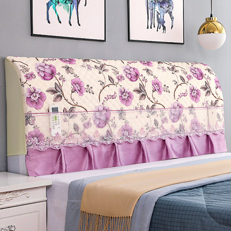 Full-pack headboard hood headboard 1 5m1 8m2m wood headboard backrest cover minimalist soft bag headboard dust cover