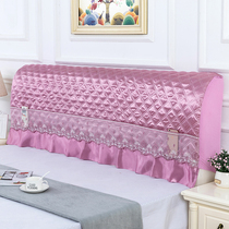 Simple all-inclusive bedside cover Bedside cover 1 5m1 8m2m2 2m solid wood soft bag leather bed backrest elastic protective cover