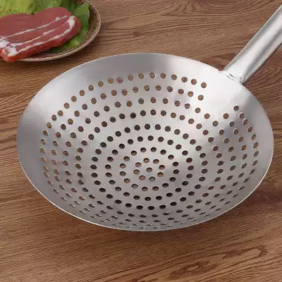 Fried stainless steel colander chef hotel commercial noodle kitchen household large fishing dumpling filter leakage net