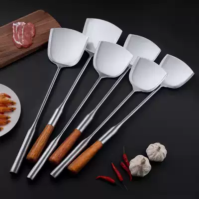 Stainless steel spatula Household shovel Chef's special frying spoon canteen large extra large iron pan shovel cooking spoon Kitchenware