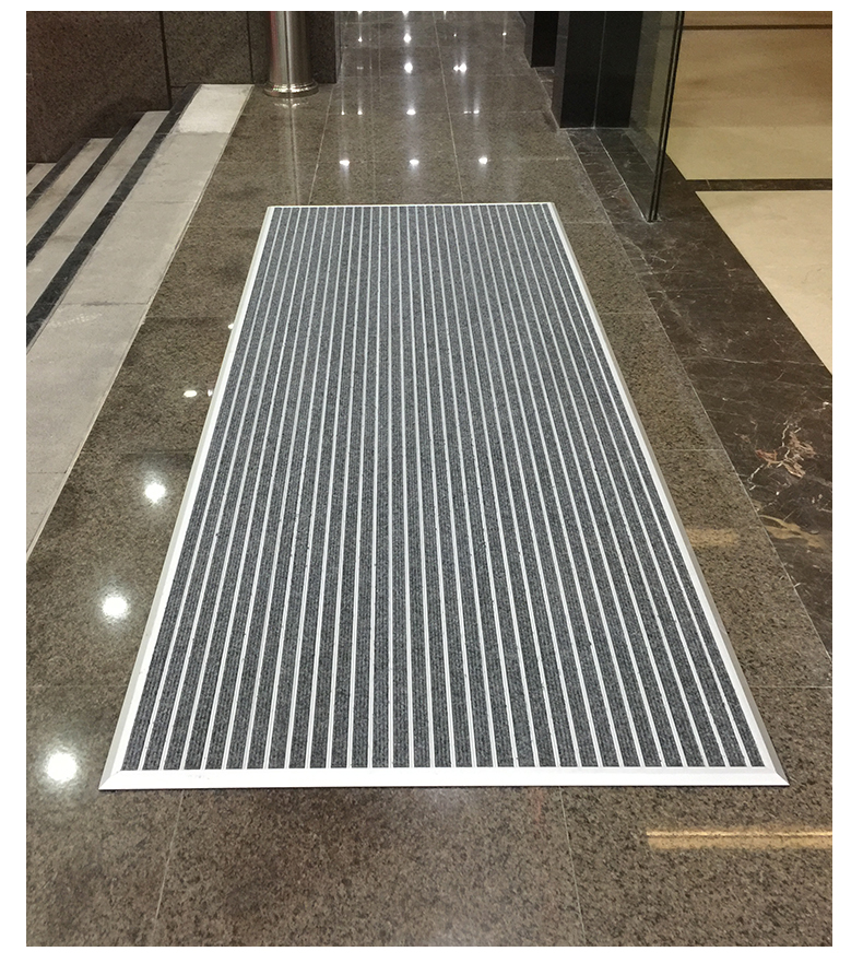 Hợp kim nhôm non-slip tầng mat loại bỏ bụi thảm nhúng cạo mat trung tâm mua sắm bụi khách sạn cửa mat custom made