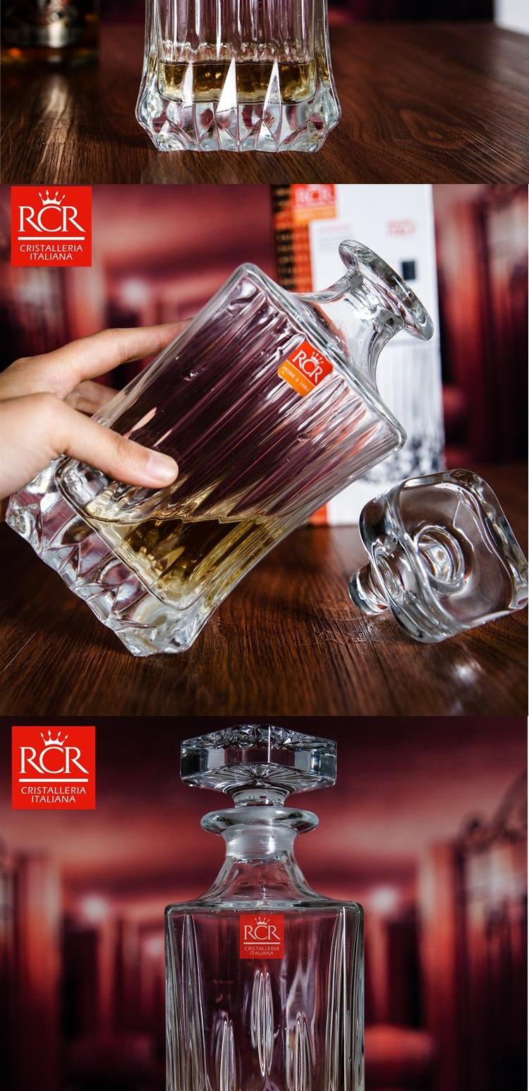 Ý RCR nhập khẩu pha lê whisky rượu vang đỏ rượu vang decanter chai rượu vang chai rượu vang - Rượu vang ly rượu vang