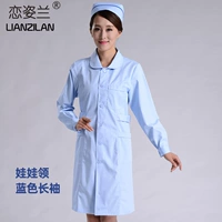 Синяя кукла, лонгслив, кукольный воротник