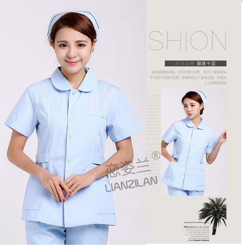 Y tá của Uniform Chia Set nữ mùa hè ngắn tay áo mùa đông dài tay áo búp bê cổ răng Nha khoa Nha khoa Hướng dẫn Dịch vụ