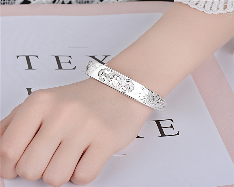 Thời trang bạc bracelet 999 sterling silver nữ starry sinh viên bracelet ladies gió quốc gia bracelet Nhật Bản và Hàn Quốc bạc trang sức