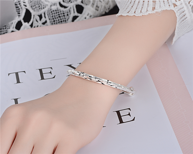 Thời trang bạc bracelet 999 sterling silver nữ starry sinh viên bracelet ladies gió quốc gia bracelet Nhật Bản và Hàn Quốc bạc trang sức