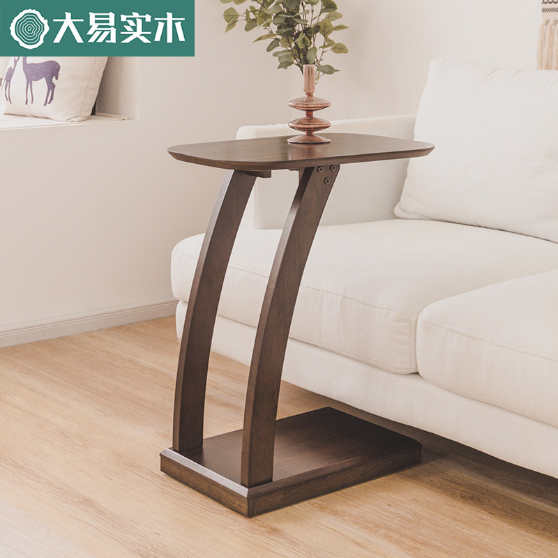 Solid wood edge several mobile C type small tea table living-room sofa side cabinet bedside table corner a few side table small tea water cabinet