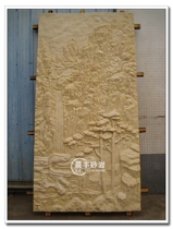 Sandstone relief FRP imitation copper Three-dimensional sculpture garden outdoor decoration relief mural painting landscape relief F101