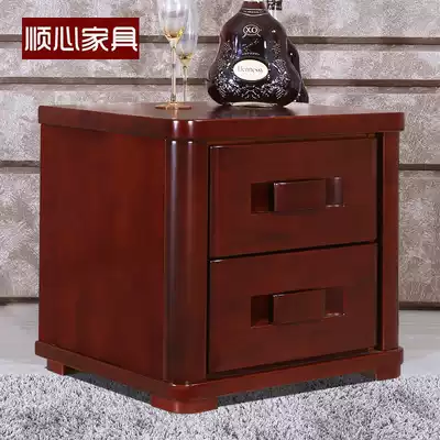 Solid Wood bedside table new Chinese bedside cabinet Manchuria mandshurica VS Elm Oak rubber walnut bedside table