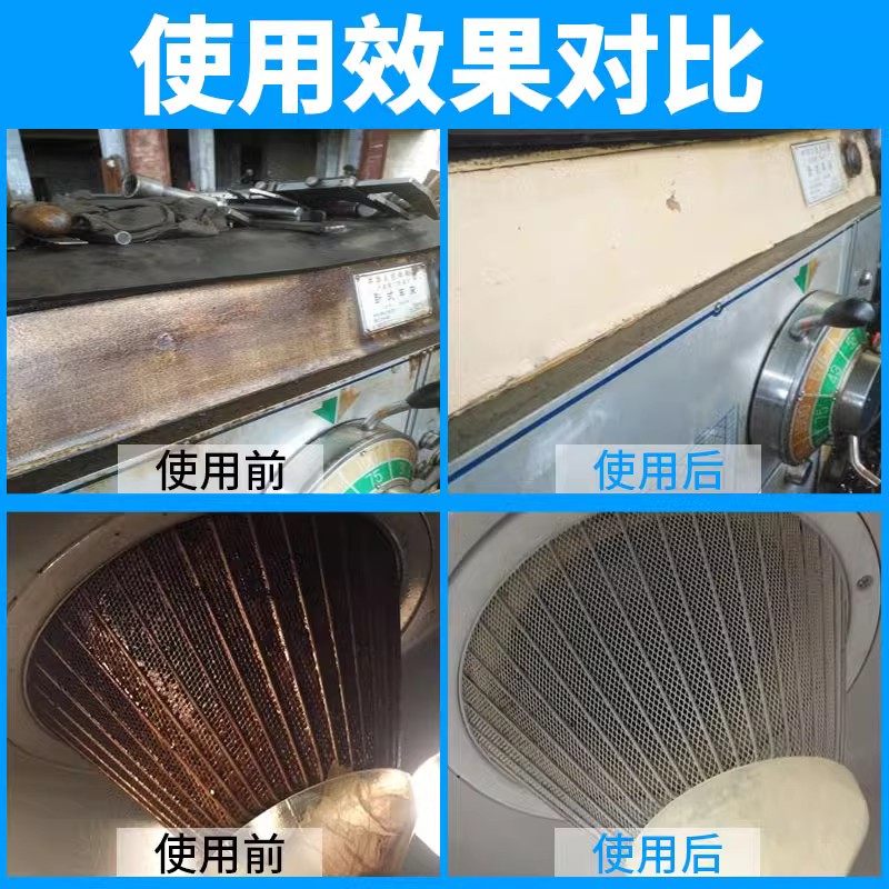 Kitchen Heavy Grease Cleaner, Powerful Degreaser, Removes Oil Stains and Grime, Magic Tool for Cleaning Kitchen Range Hood Grease