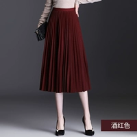 Wine Red W1663 [широкая длина юбки 72 см]