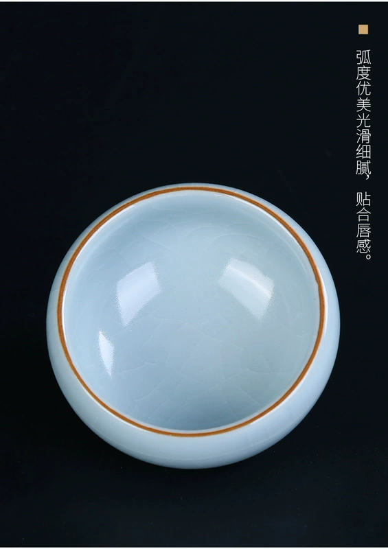 Xiangye Kung Fu Tea Cup Home Ceramic Master Cup White Tea Tea Cup Tea Cup Tea Set Single Cup Personal Cup Tea Cup - Trà sứ