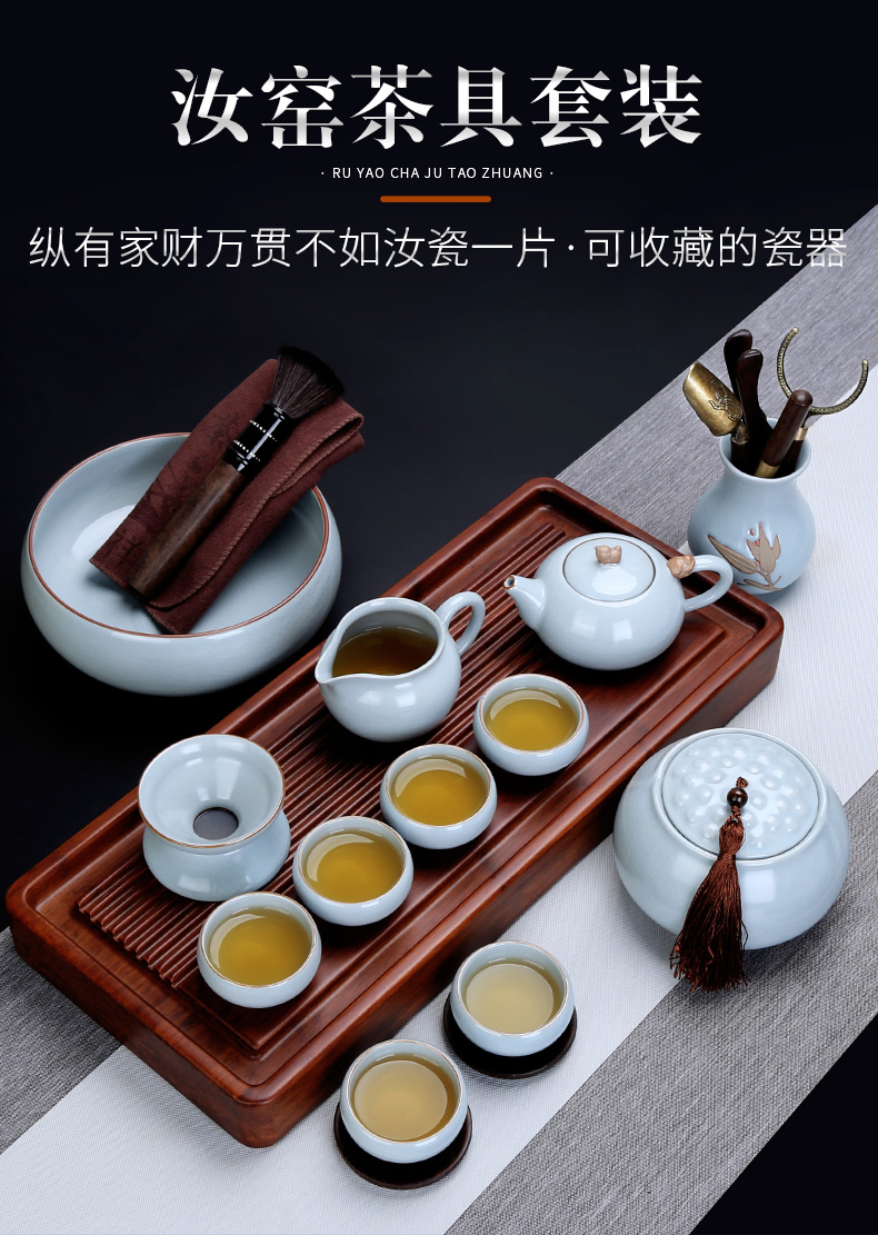 Auspicious industry restoring ancient ways your up kung fu tea set home to open the slice your up of a complete set of ceramic tea cup office receives a visitor