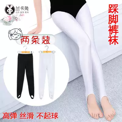 Children's dance socks girls spring and autumn thin pantyhose White pedaling pants