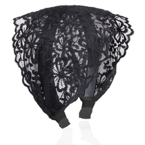 Embroidery lace breathable cover white hair band women wash face simple wide edge wild fresh summer Baotou pullover headband headdress