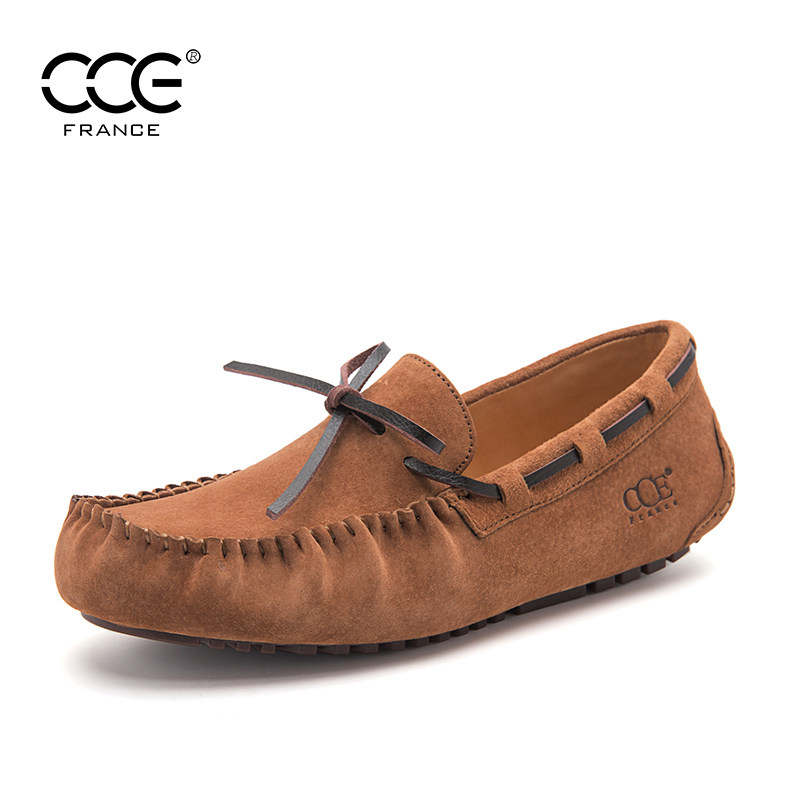 France CCE bean shoes men's shoes winter leather handmade shoes driving shoes casual shoes single shoes flat shoes 5131