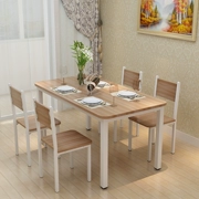 Nhà hàng thức ăn nhanh mới thanh ăn nhẹ bằng gỗ bàn ăn bằng gỗ đơn giản bàn ăn gia đình và ghế kết hợp phòng ăn bàn ăn và ghế - Bàn