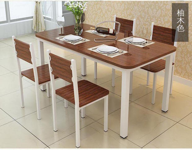 Nhà hàng thức ăn nhanh mới thanh ăn nhẹ bằng gỗ bàn ăn bằng gỗ đơn giản bàn ăn gia đình và ghế kết hợp phòng ăn bàn ăn và ghế - Bàn bàn học cho bé trai