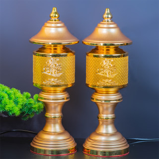 The god of wealth lamp provides a lamp, a long-lasting lamp, a buddha lamp, an electric candle stand, a pair of guan gong xianjia land household household relocation and prosperity plug-in