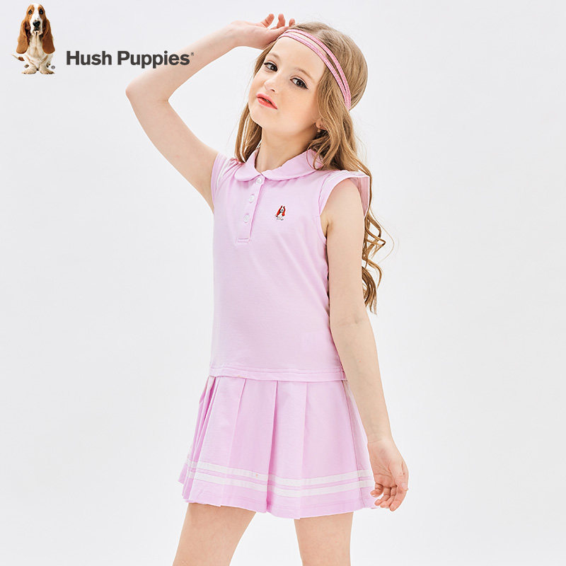 暇步士 2020夏季新款 女童POLO裙 翻领百褶裙子 天猫优惠券折后￥98包邮（￥198-100）105~170码4色可选