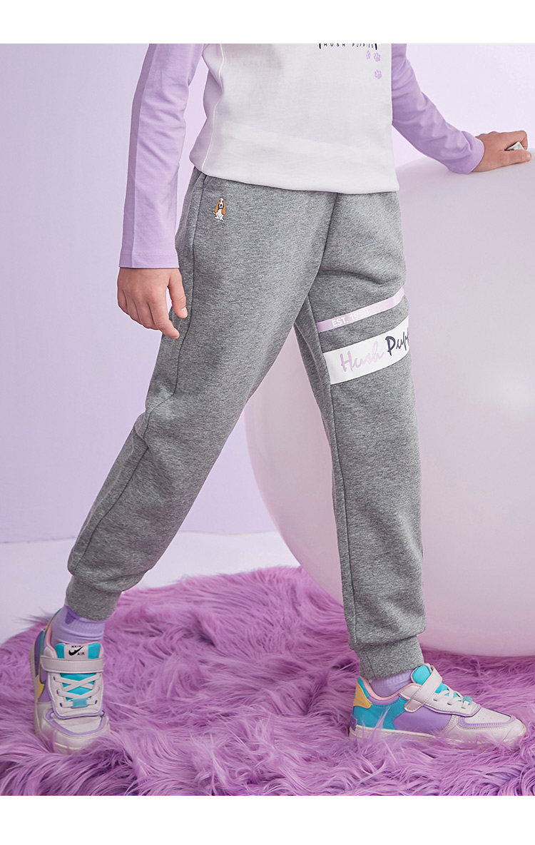 Hush Puppies 暇步士 22年秋季款 女童时尚休闲运动裤 天猫优惠券折后￥99包邮（￥309-210）105~170码3色可选